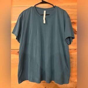 Lululemon All Yours Cotton tshirt size 12 oasis blue